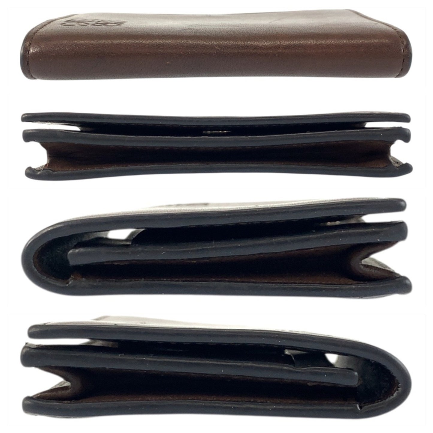 Loewe Anagram Brown Leather Card Case/Business Holder