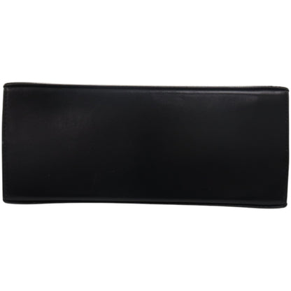 Salvatore Ferragamo Gancini Aq-212193 Leather Black Handbag 0608