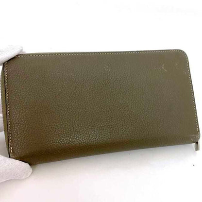Celine Round Long Wallet Large Zipped Ec-22339 Greige 105003Afe.09So Leather W-Lm-3158 Celine