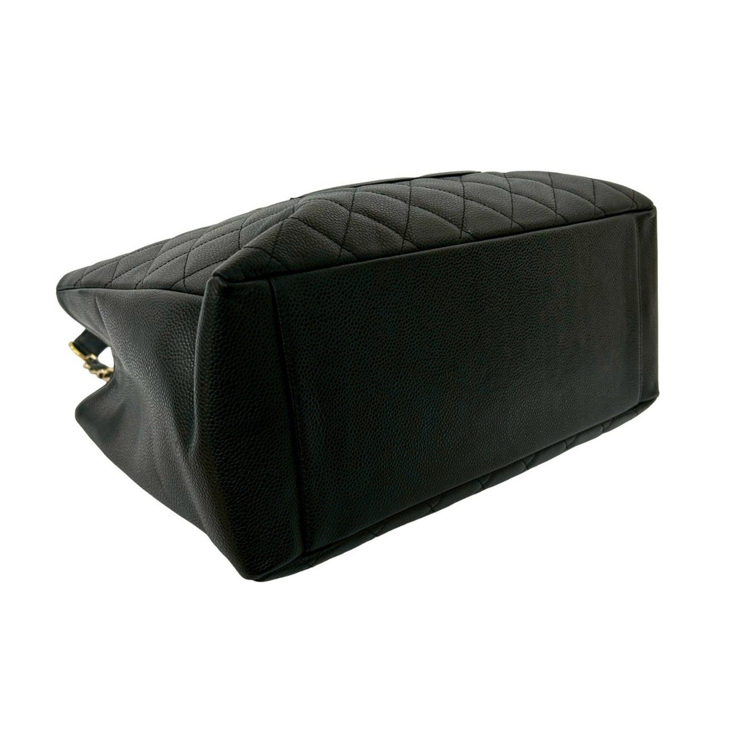 Chanel Matelasse Coco Mark Caviar Leather Chain Tote Bag