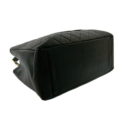 Chanel Matelasse Coco Mark Caviar Leather Chain Tote Bag