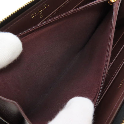 Chanel Matelasse Coco Mark Long Wallet Grained Calfskin