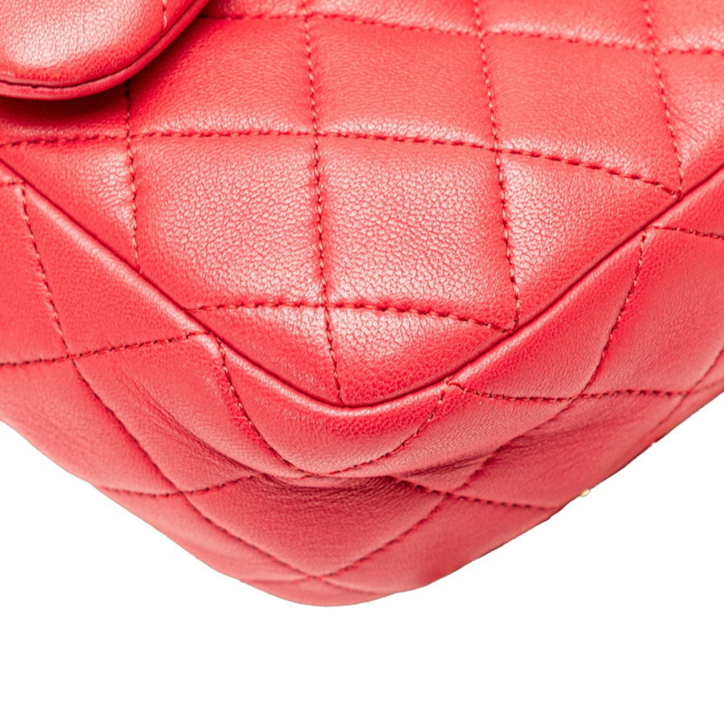 Chanel Coco Mark Matelasse Backpack A94417 Red Lambskin