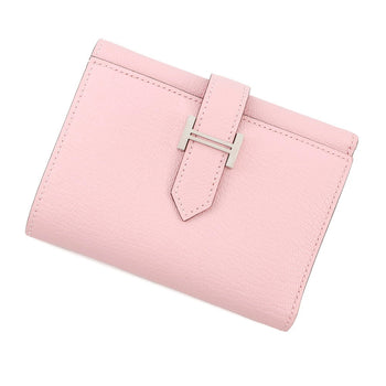 Hermes Herms Bearn Combination Tri-Fold Wallet In Rose Sakura