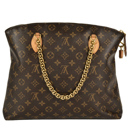 Louis Vuitton Louis Vuitton Lockit Chain Handbag Monogram Canvas M40989 Brown Du2153