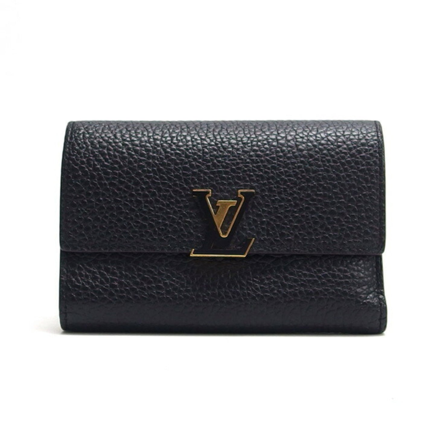 Louis Vuitton Portefeuille Capucines Tri-Fold Wallet Black