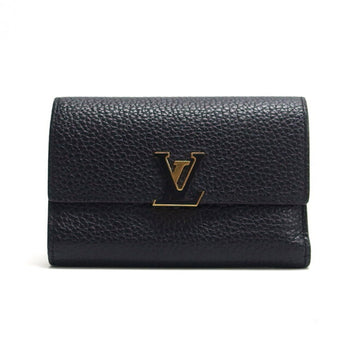 Louis Vuitton Portefeuille Capucines Tri-Fold Wallet Black