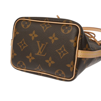 Louis Vuitton Monogram Nano Noe 2-Way Brown M81266 Women'S Canvas Shoulder Bag