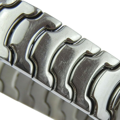 Bvlgari Solo Tempo Watch St29S Stainless Steel Quartz Analog Display Black Dial