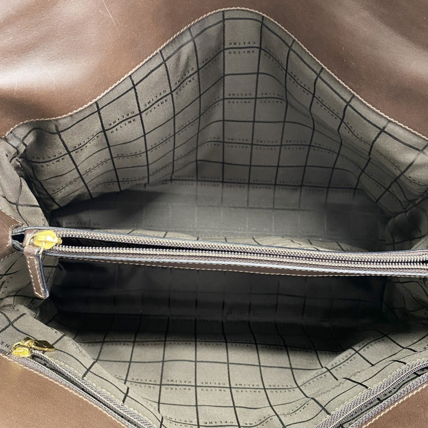 Celine Handbag C Macadam Canvas Brown