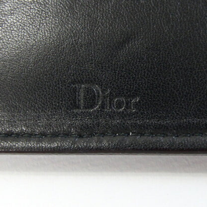 Christian Dior Dior Coin Case Blue White Leather Mini Pouch Purse Beads