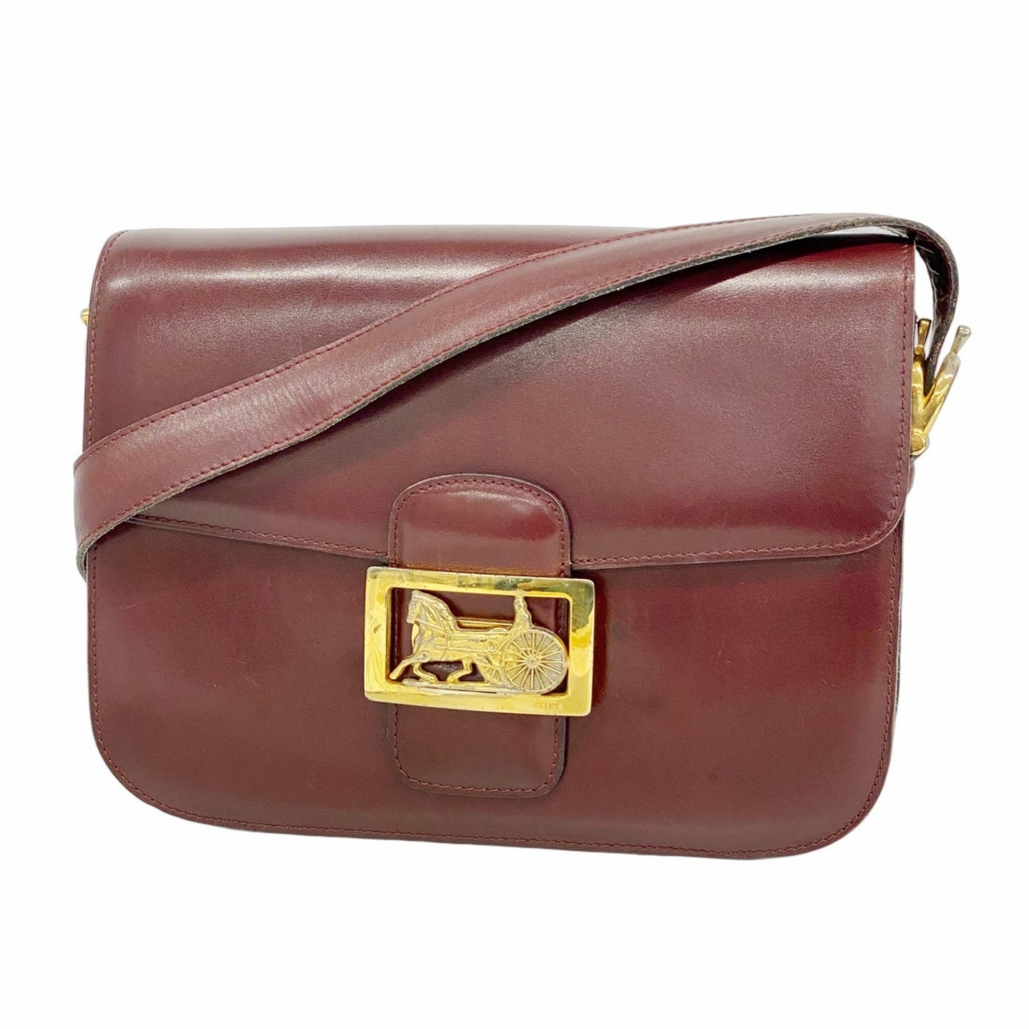 Celine Shoulder Bag With Carriage Hardware