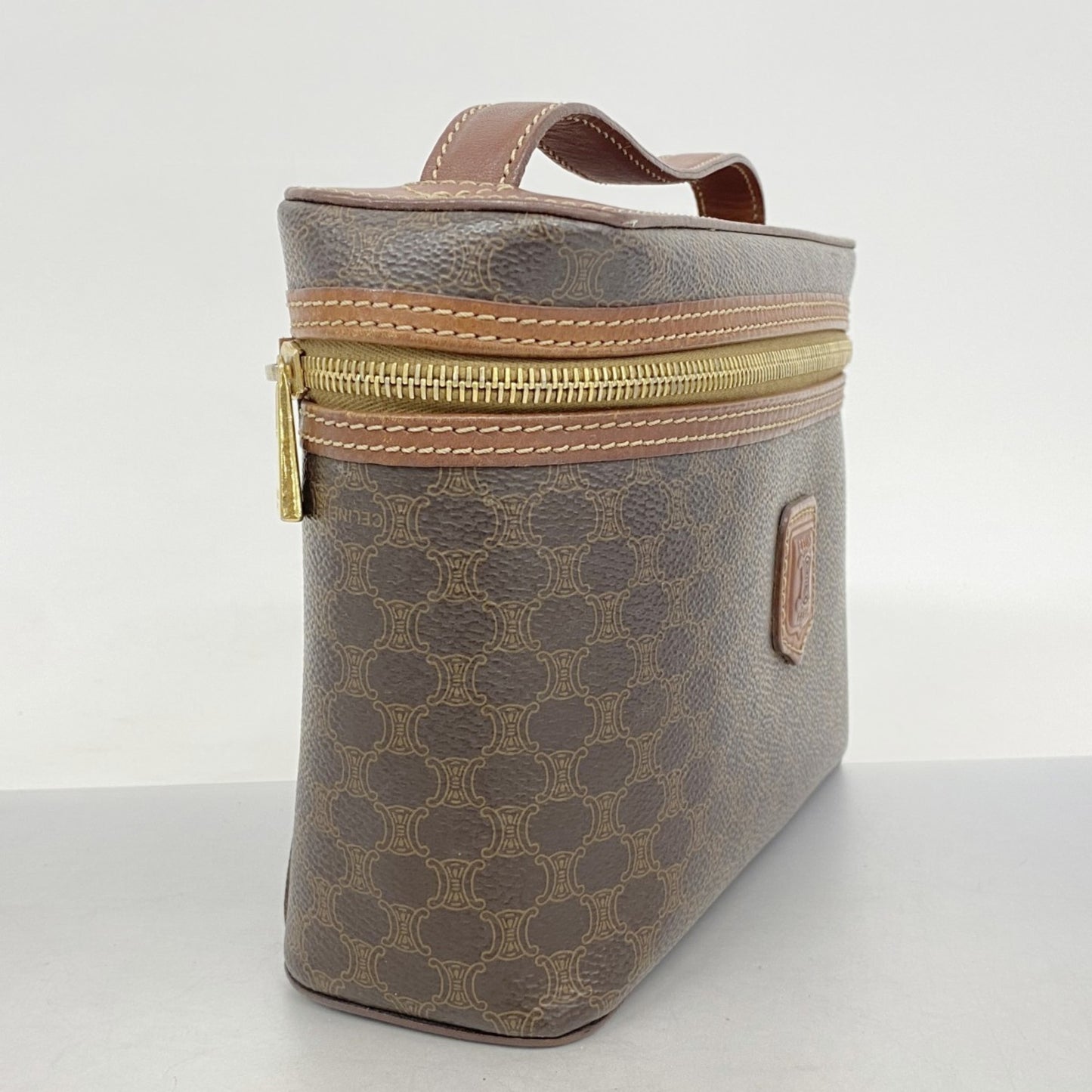 Celine Vanity Bag Macadam Brown