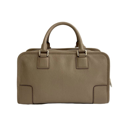 Loewe Amazona 28 Anagram Logo Embossed Leather Handbag/Mini Boston Bag Beige 37953