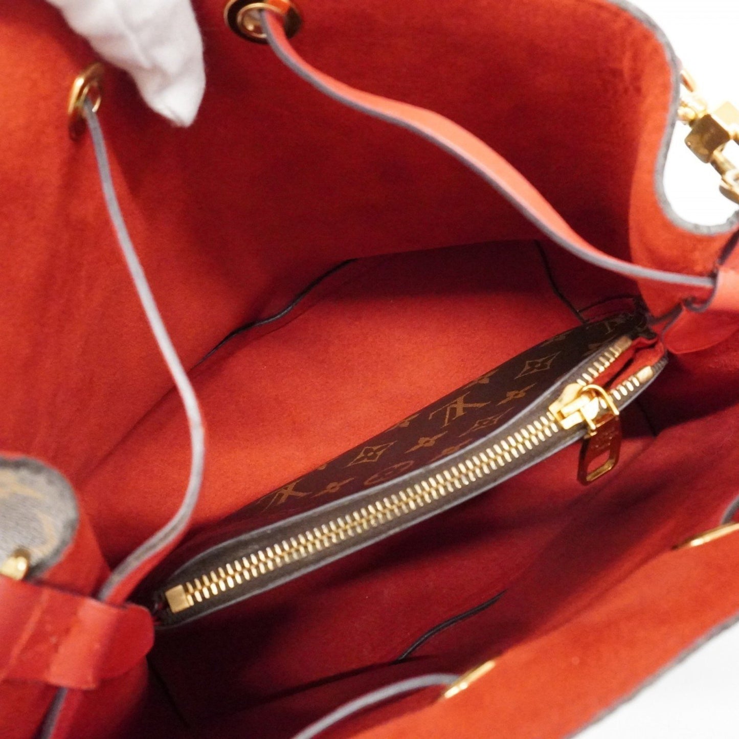 Louis Vuitton Monogram Neonoe Shoulder Bag M44021 Coquelicot