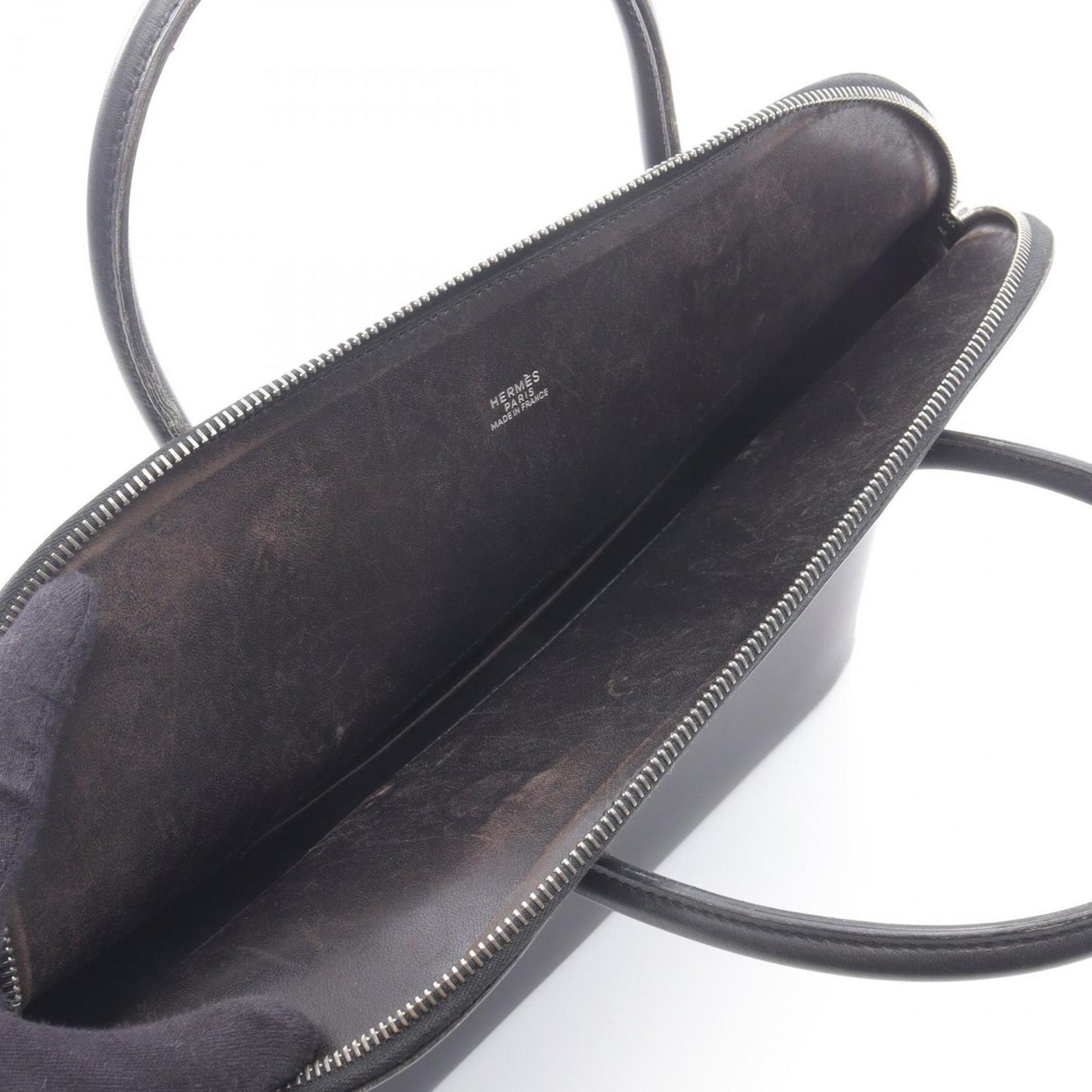 Hermes Herms Bolide 35 Handbag In Box Calf Leather