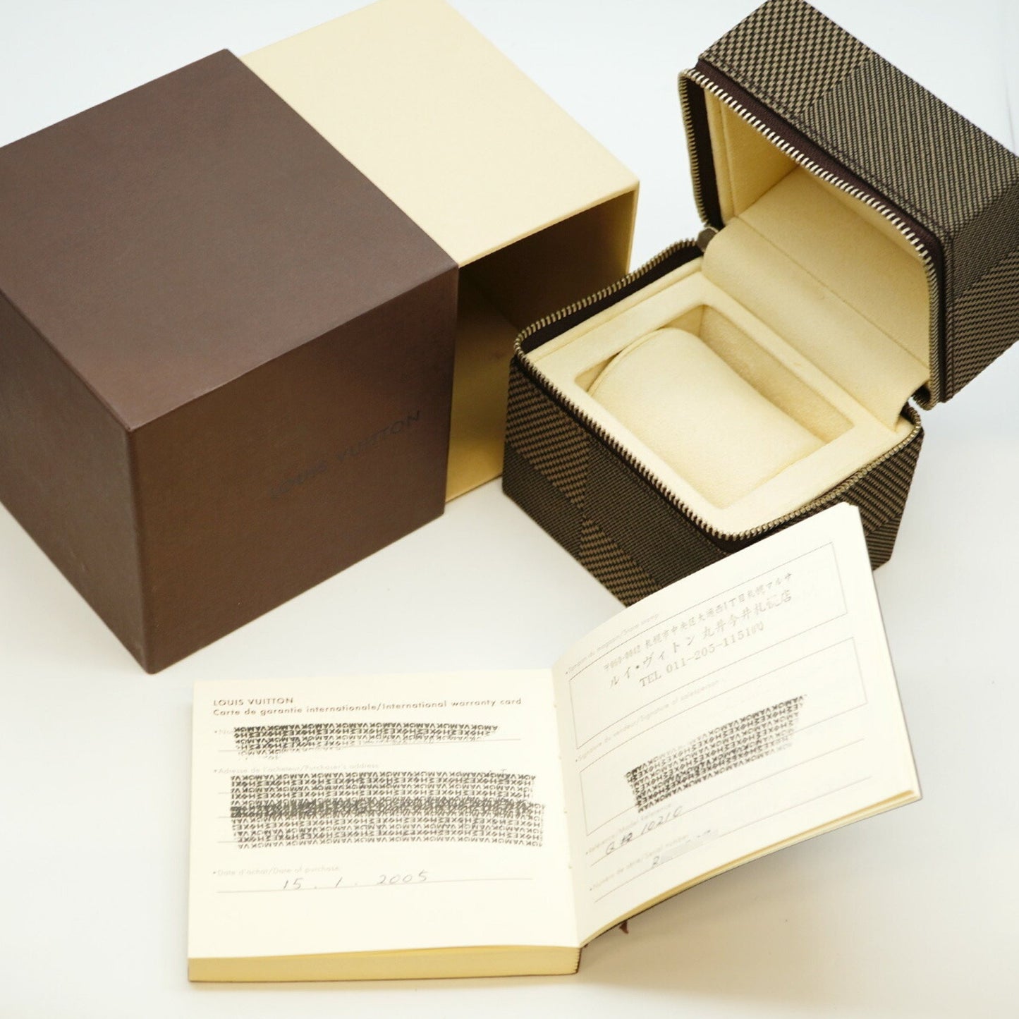 Louis Vuitton Tambour Q1021 Brown Dial