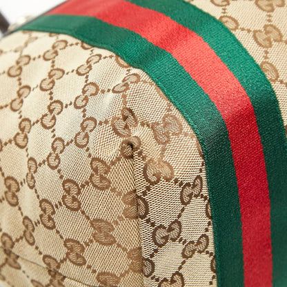 Gucci Gg Canvas Sherry Line Jolie Tote Bag Shoulder 211970 Beige Brown Enamel