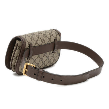 Gucci Gg Supreme Blondie Body Bag/Waist Bag In Beige