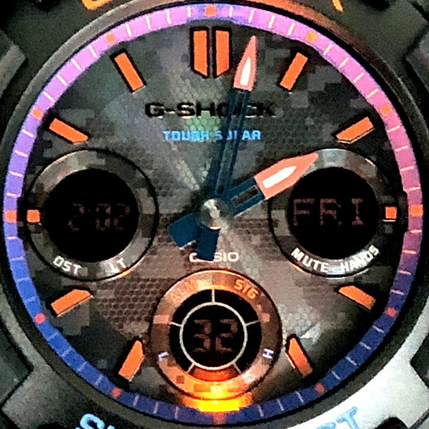 G-Shock Casio Awr-M100Sct-1A City Camouflage Series Tough Solar Analog-Digi Watch