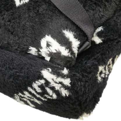 Balenciaga Everyday Backpack In Black And White With Faux Fur Leather