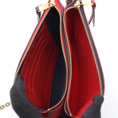 Louis Vuitton Pochette Double Zip Shoulder Bag In Monogram Empreinte Leather