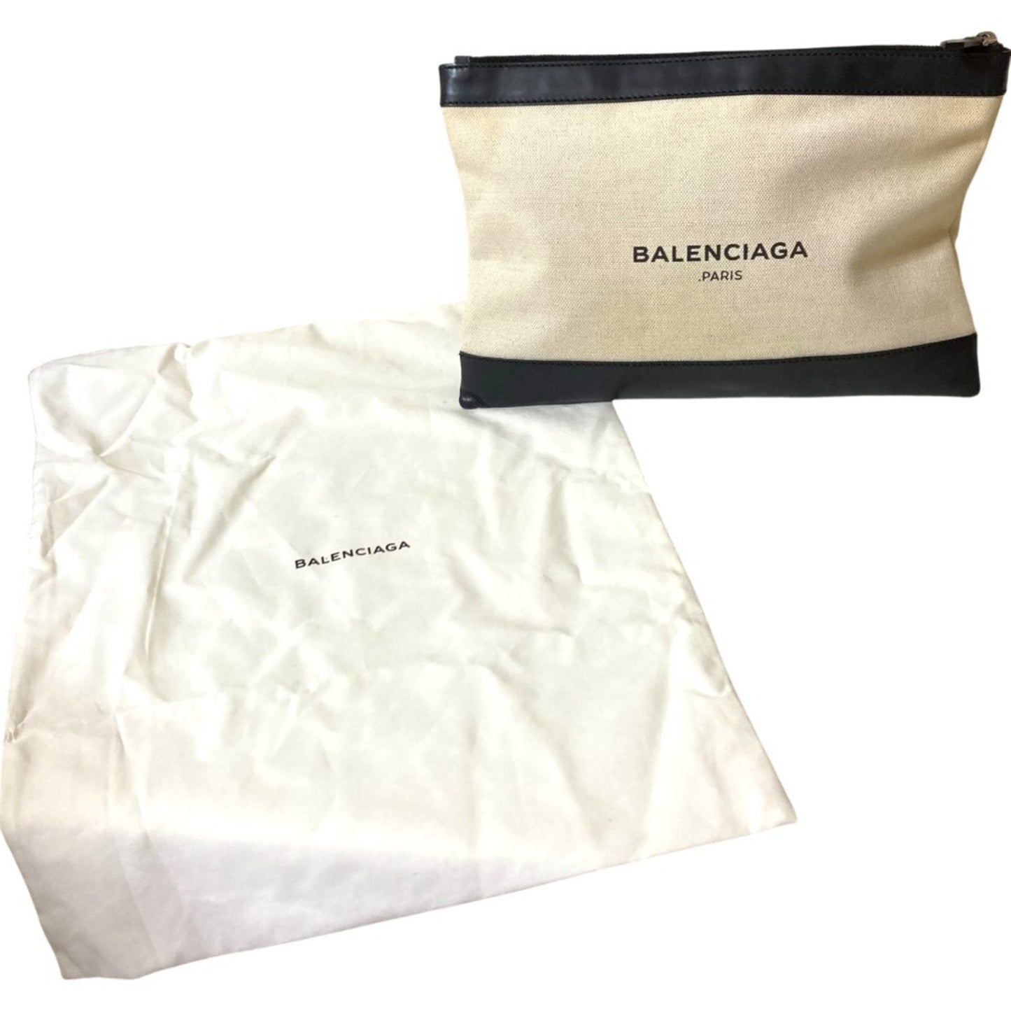 Balenciaga Clutch Bag Black X Natural