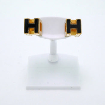 Hermes Herms H Cube Earrings In Carrage D'Ash