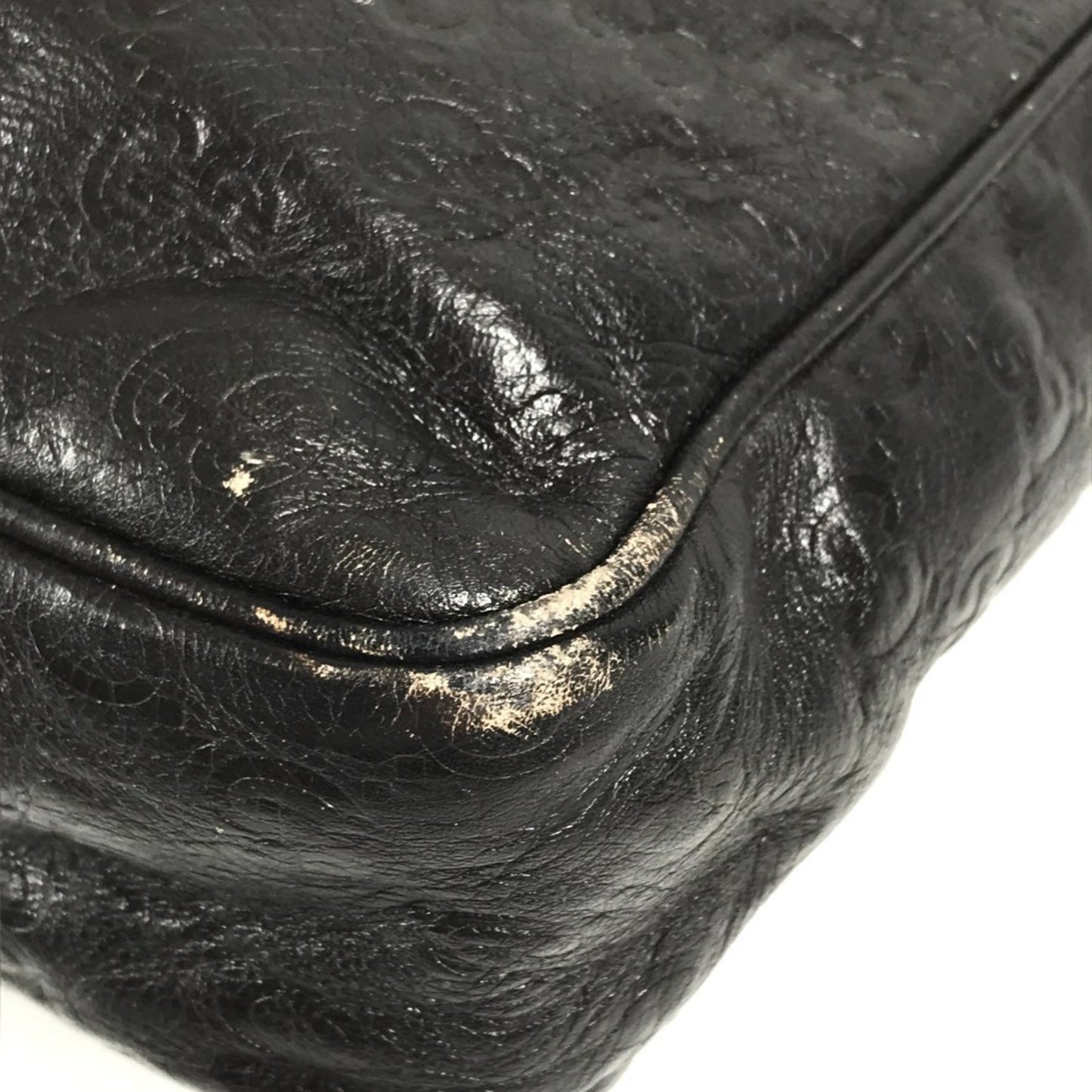 Gucci 201448 Guccissima Gg Pochette Shoulder Bag In Shimmering Leather