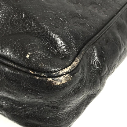 Gucci 201448 Guccissima Gg Pochette Shoulder Bag In Shimmering Leather