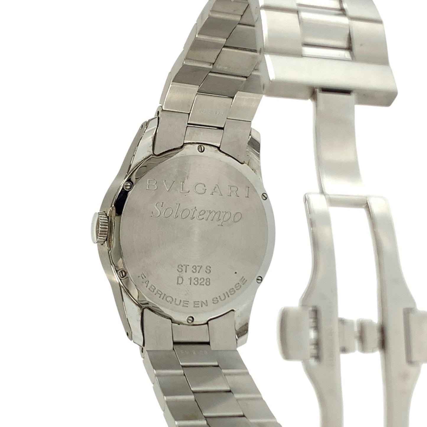 Bvlgari Solotempo Silver Stainless Steel Watch St37S