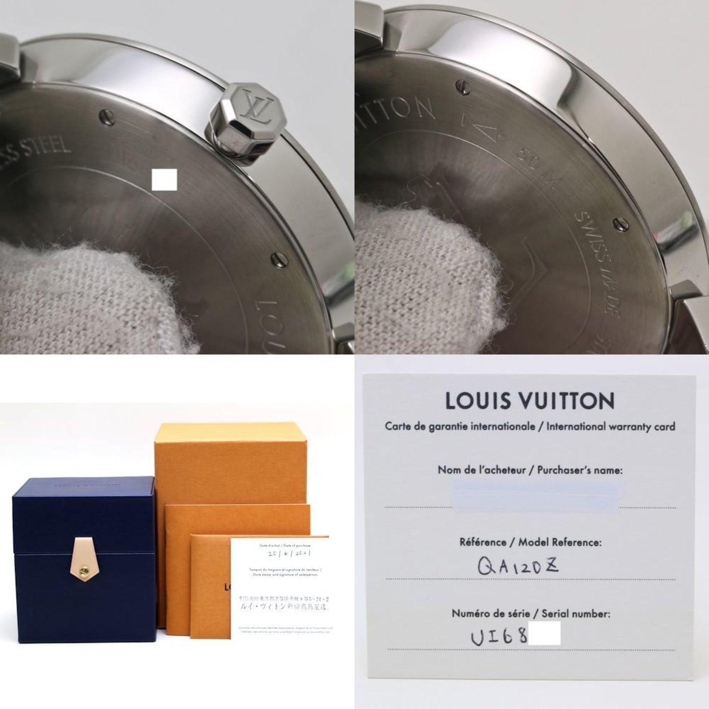 Louis Vuitton Tambour Gm Qa120Z