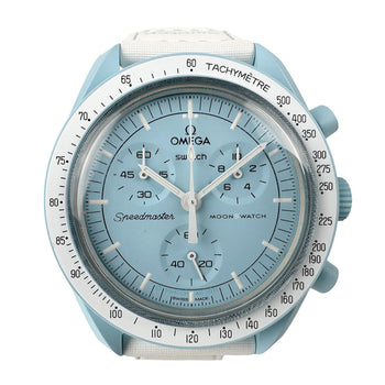 Omega Swatch X Mission To Uranus Bioceramic Light Blue White