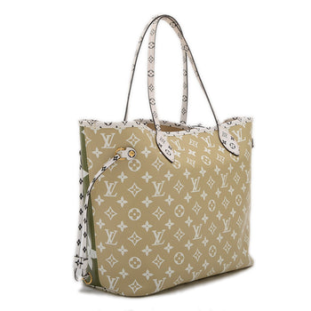 Louis Vuitton Monogram Giant Neverfull Mm Tote Bag Khaki M44568