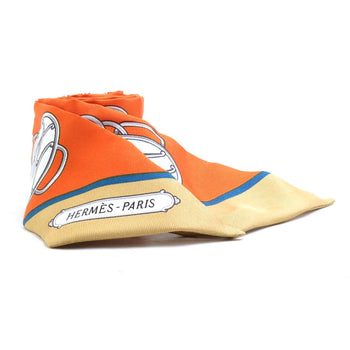 Hermes Hermes Scarf/Muffler Twilly Silk Orange Multicolor