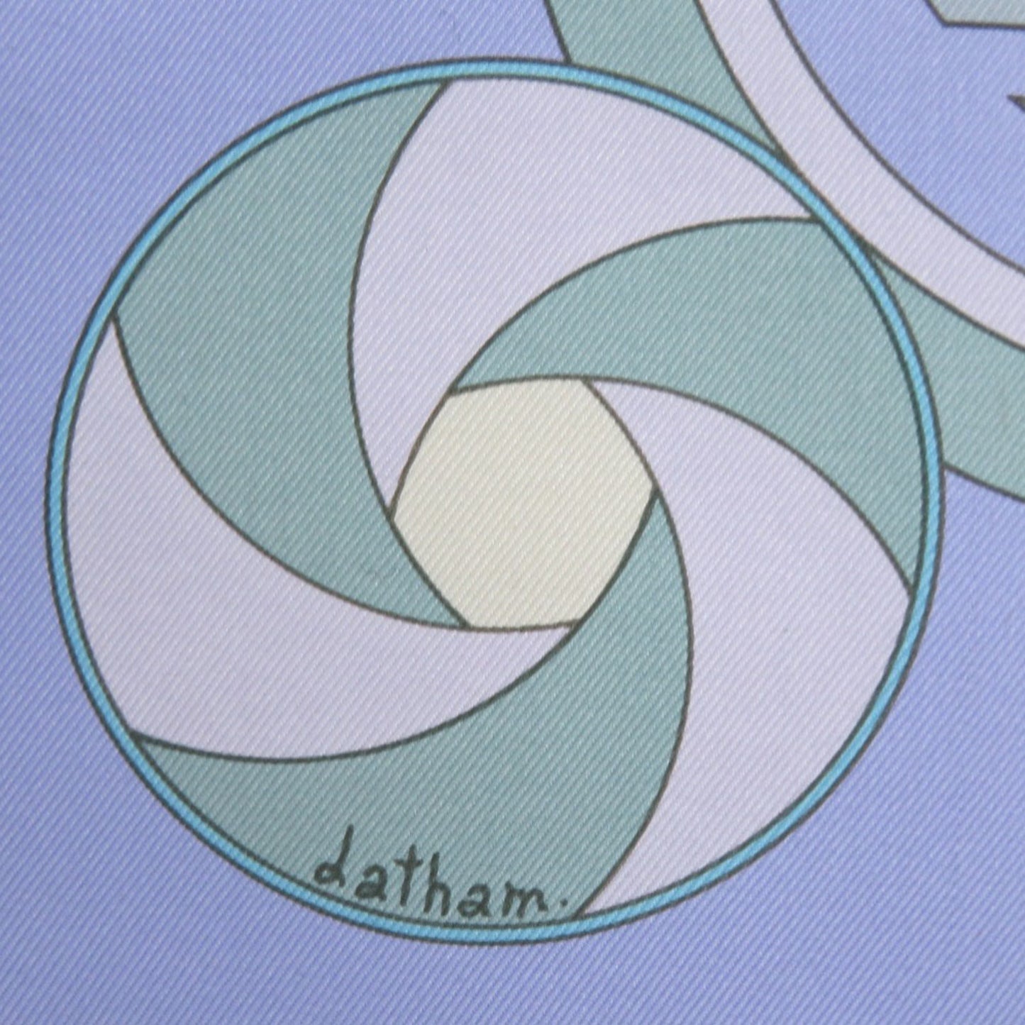 Hermes Herms Carr 90 Sequence Silk Scarf/Muffler In Light Blue