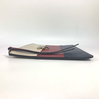 Gucci 476077 Bee Border Pearl And Rhinestone Clutch Bag