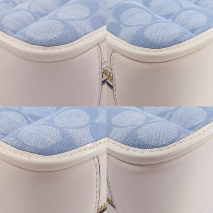 Coach C4688 Signature Handbag Denim Leather