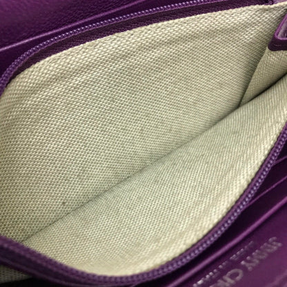 Jimmy Choo 163Filipa.Cim Zip Around Long Wallet Filipa Star Studs Long Wallet Purple Metallic Purple