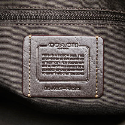 Coach Signature Handbag Tote Bag F58282 Brown Canvas