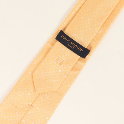 Louis Vuitton Louis Vuitton Micro Monogram Silk Cravate Tie M78199 Yellow