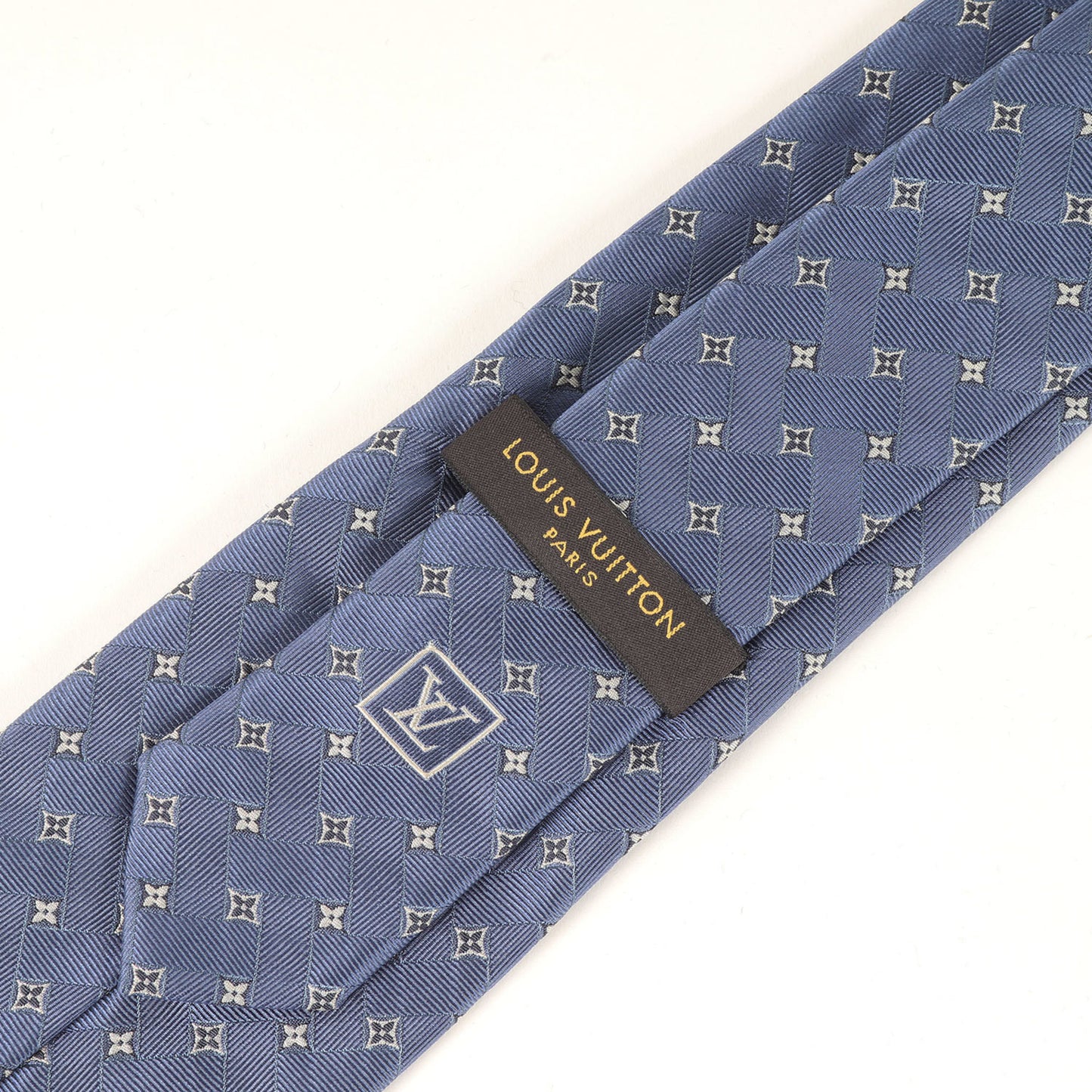 Louis Vuitton Monogram Silk Cravate Blue