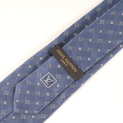 Louis Vuitton Monogram Silk Cravate Blue