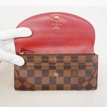 Louis Vuitton Damier Portefeuille Kaisa Long Wallet N61221 Ebene Trois