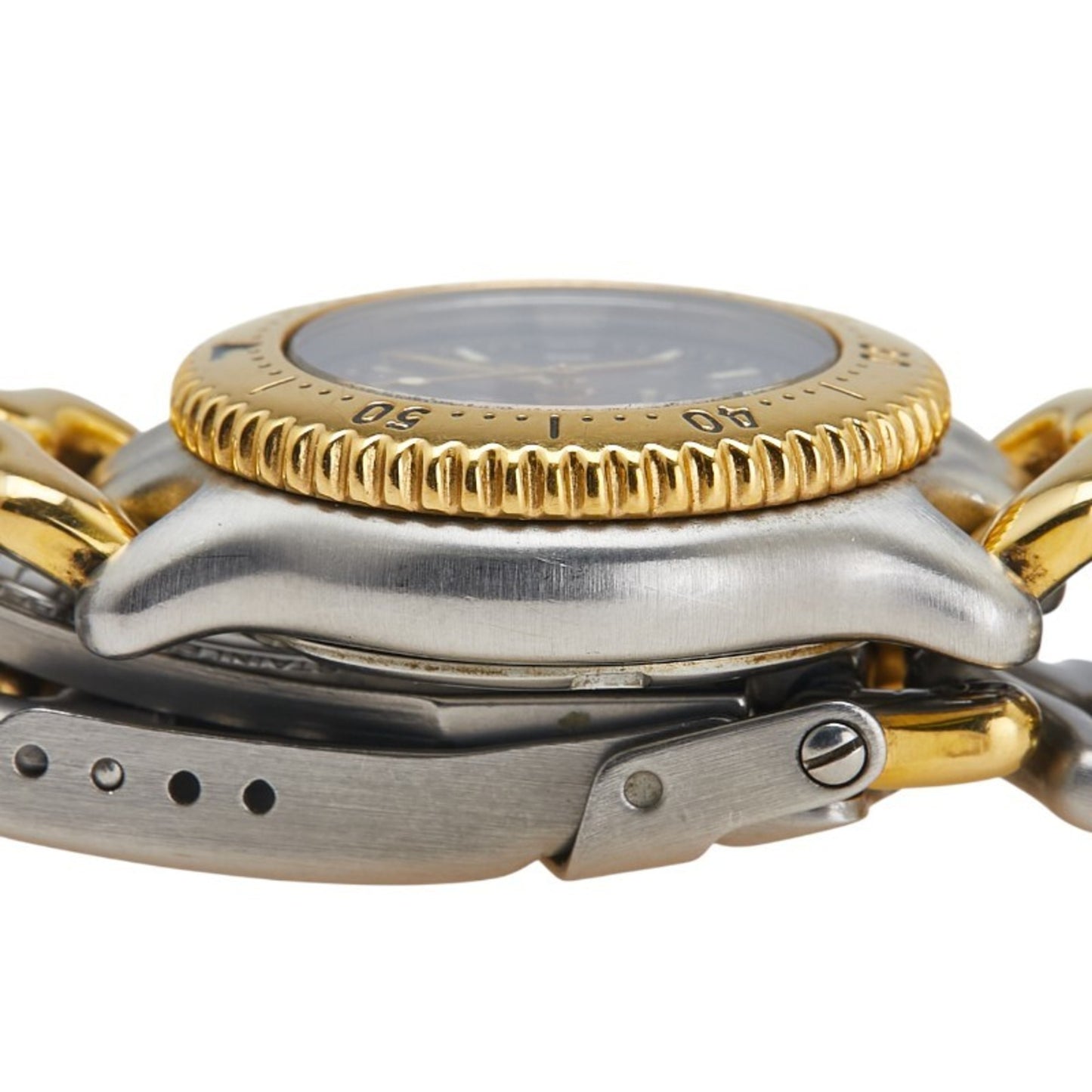 Tag Heuer Cell Watch Wg1420-0 Quartz Gray Dial Stainless Steel Plated