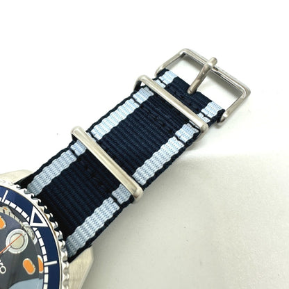 Seiko 4R36-15A0 5 Super Cub Automatic Day-Date Watch With Stainless Steel/Nylon Strap