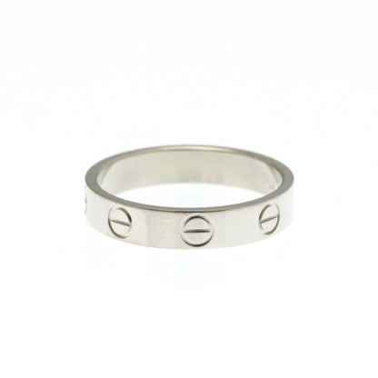 Cartier Mini Love Ring White Gold (18K) Fashion No Stone Band Ring Silver