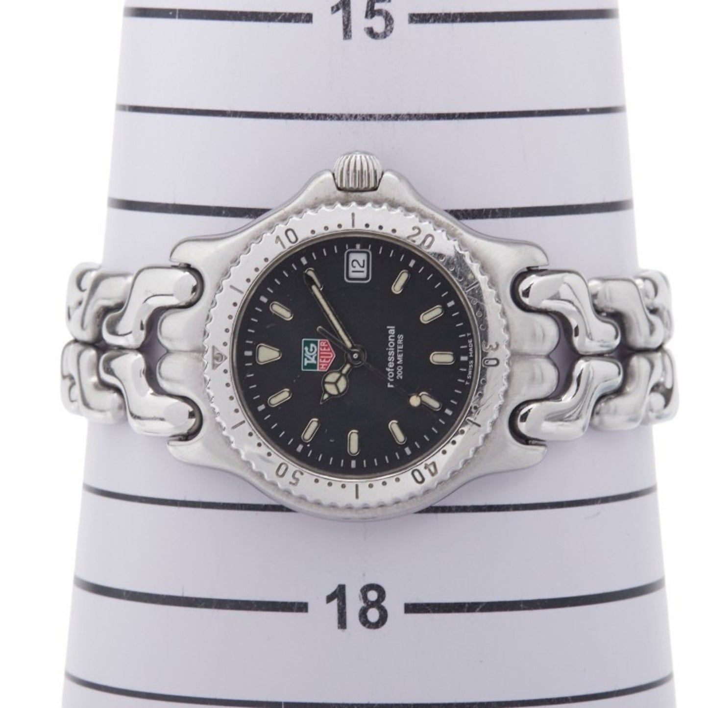 Tag Heuer Cell Watch Wg1214-K0 Quartz Black Dial Stainless Steel Boys' Heuer