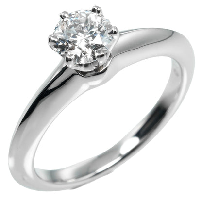 Tiffany & Co. Solitaire Size 7.5 Ring 0.53Ct Vs1/I/3Ex Pt950 Platinum Diamond