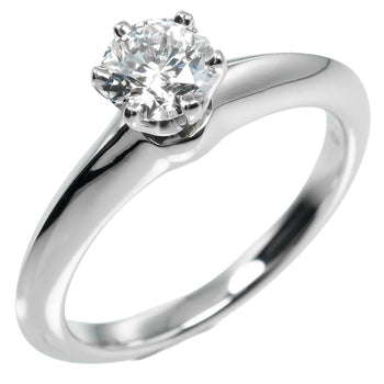 Tiffany & Co. Solitaire Size 7.5 Ring 0.53Ct Vs1/I/3Ex Pt950 Platinum Diamond